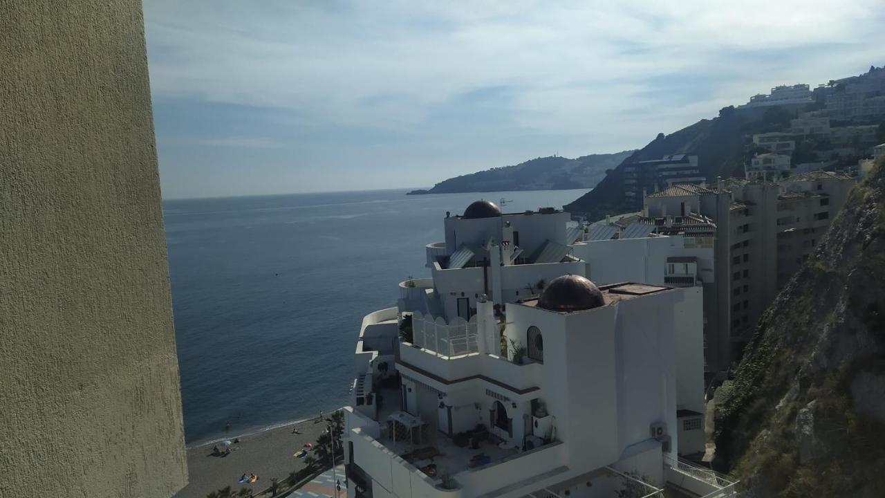 Apartamento Estudio En Chinasol Primera Linea Playa San Cristobal Almuñécar Kültér fotó